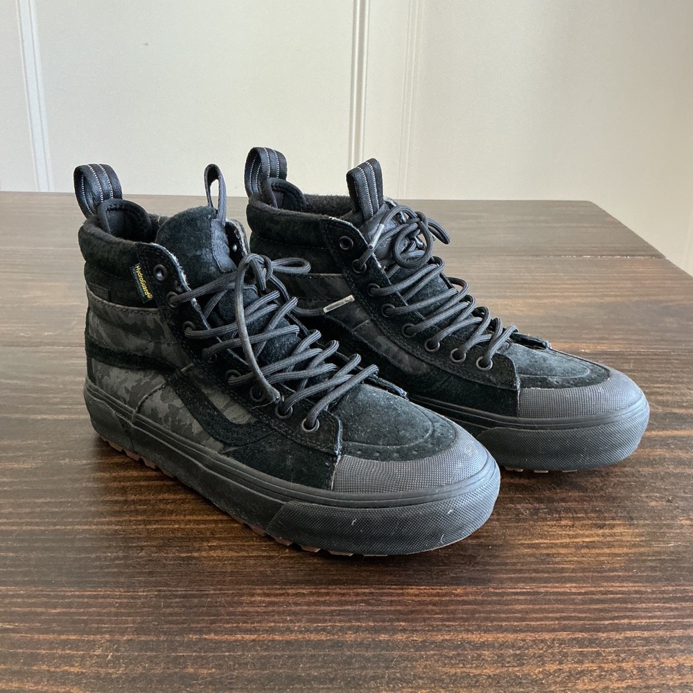 Vans Sk8-Hi MTE Black Camo HydroGuard Waterproof Insulated Cold Weather Shoes